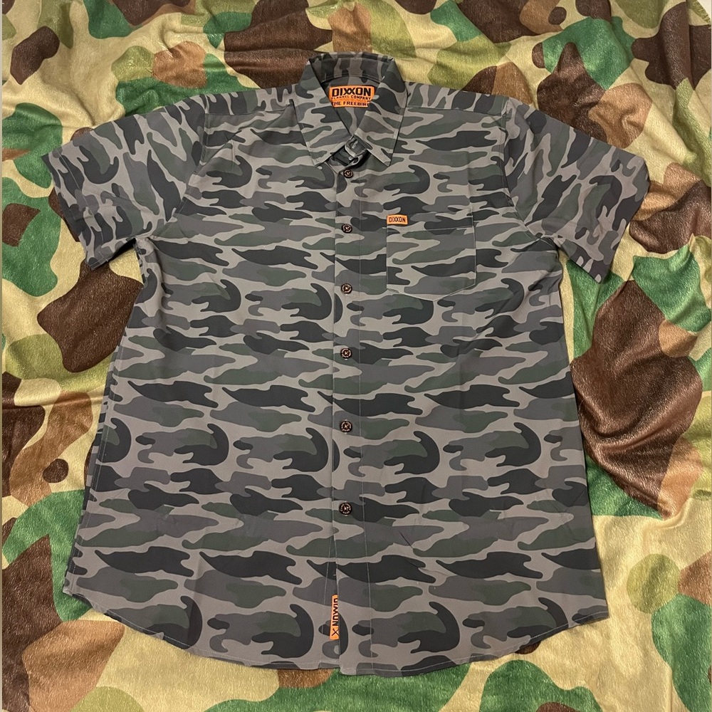 Dixxon Freebird short sleeve button up shirt.